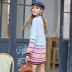 new loose striped pullover half turtleneck sweater NSYH7472