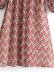 vestido de manga larga de burbuja de impresión nacional de otoño e invierno NSAM7610