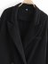 basic casual black wool coat jacket  NSAM7634