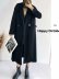 basic casual black wool coat jacket  NSAM7634