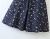 small floral print ruffled square collar mini skirt  NSAM7640
