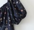 small floral print ruffled square collar mini skirt  NSAM7640