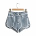 High-waist pocket stitching  jeans NSAC14569