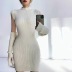 autumn and winter sexy plush sleeved knitted dress  NSAC14591