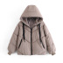 autumn and winter thick hooded zipper cotton jacket NSAM14626
