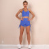 nuevo traje de yoga de fitness con cordón deportivo de costura NSLX14684