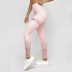 new hot stamping printed high waist stretch fitness slim yoga pants NSLX14703
