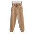 pantalones deportivos de cintura alta de color sólido de moda NSLD14752