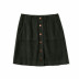 Fashion casual all-match corduroy autumn and winter button-decorated skirt NSLD14836