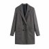 winter mid-length plaid woolen coat  NSAM18000