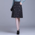 Plaid bag hip high waist mid-length skirt  NSYZ18197
