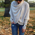 autumn and winter new loose knitted sweatshirt  NSKL18221