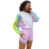 ropa deportiva a juego de colores de moda para mujer de otoño NSWX18283