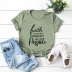 letter printing comfortable casual short-sleeved T-shirt NSSN18333