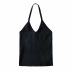  V-neck hanging neck sexy solid color bottoming sling NSAC18369