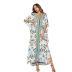 fashion bat sleeve robe dress  NSDF18490