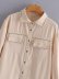 woven lace pocket shirt  NSAM18536