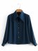 lapel button collar versatile shirt  NSAM18551