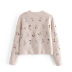 winter flower knitted jacket  NSAM18556