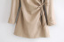vestido ajustado de manga larga de piel sintética de invierno NSAM18557