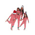 Traje para padres e hijos con estampado de rayas navideñas de manga larga para el hogar NSZH18609