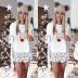 reindeer print casual long-sleeved Christmas suit NSZH18611