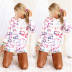 printed long-sleeved hooded casual home set NSZH18615