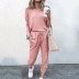 loose solid color long-sleeved casual set NSZH18628