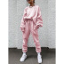 solid color long-sleeved trousers loose casual set NSZH18629
