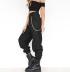 Solid Color Belt Chain Casual Harem Pants NSYF18767