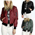 solid Color Zipper Jacket NSYF18773