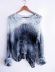 round neck printing dyeing long-sleeved sweater  NSLK18842