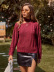 solid color twist strapless turtleneck sweater NSLK18843