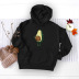 autumn and winter avocado print hoodie  NSSN18981