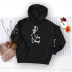 autumn and winter skull element hoodie NSSN19016