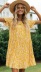 short sleeve round neck printing large dress  NSYD19041