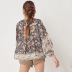 summer new women s loose printed blouse  NSDF19117