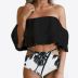 double-layer ruffled swimsuit  NSHL19222