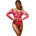 new sexy long-sleeved one-piece swimsuit  NSHL19242