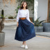 autumn high waist thin denim skirt  NSDT19253