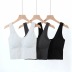 Thread knitted cotton V-neck bottoming vest  NSAC19381