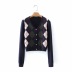 women s spring and autumn all-match V-neck sweater cardigan NSAC19397