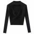 sexy hollow long-sleeved knitted sweater  NSAC19409