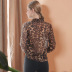 New Fashion Leopard Print Slim Sexy All-match Chiffon Shirt  NSJR19422
