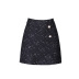 Plaid high waist A-line skirt  NSYZ19557