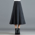 high waist mid-length knitted large swing skirt NSYZ19561