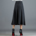 high waist mid-length knitted large swing skirt NSYZ19561