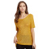 new women s hollow knit short-sleeved T-shirt  NSYH19617