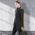 fall/winter fashion color matching large size slim woolen coat  NSJR19756