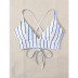 sexy fashion striped backless bikini bra  NSHL19795